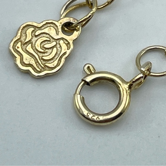 Elegant Gold Plated Sterling Silver 925 Pearl & Heart Pendant Necklace - Picture 7 of 10